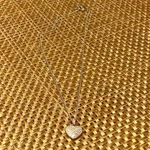 Guess Heart pendant silver/black